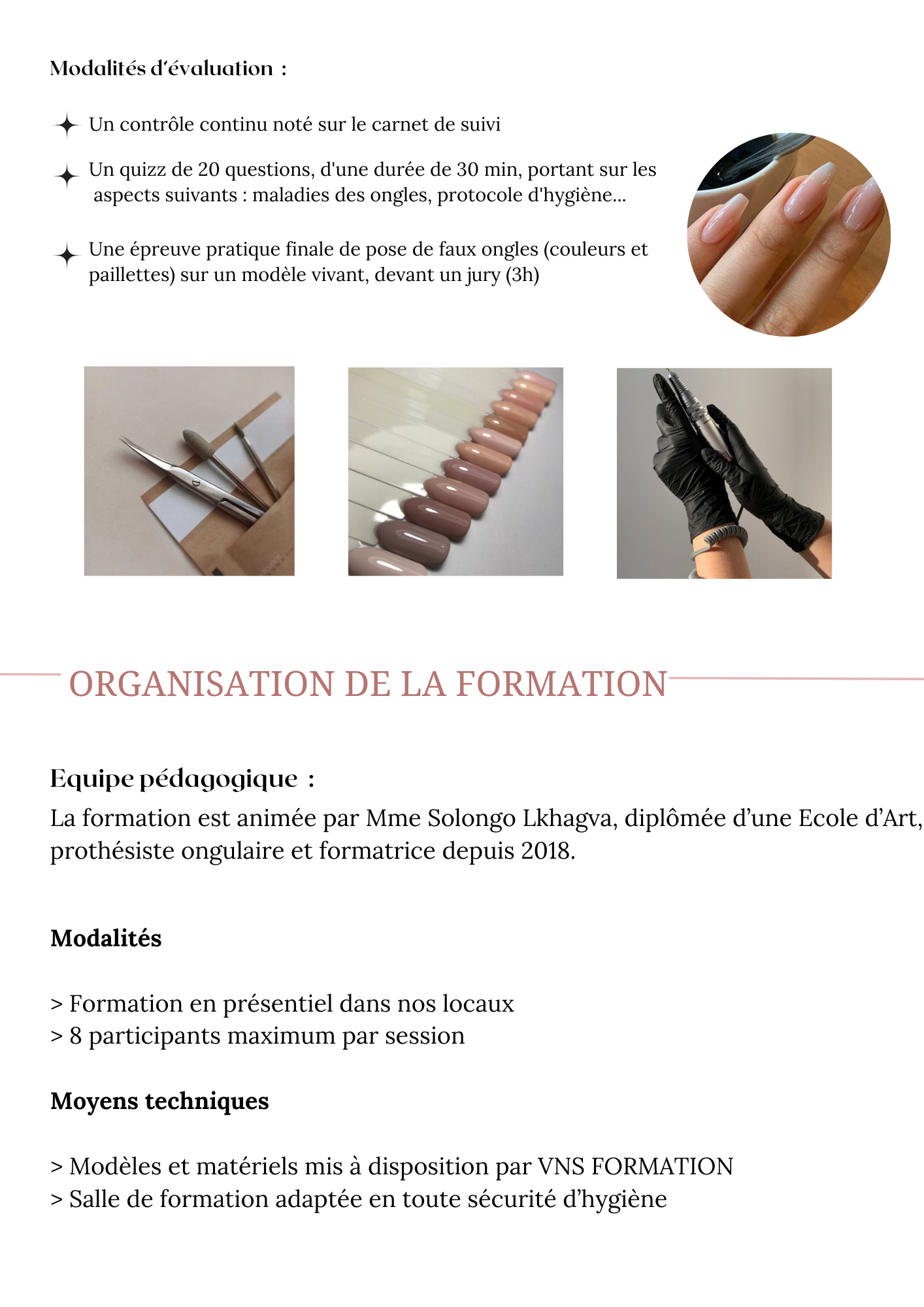 formation ongles formation prothhésie ongulaire cpf certification lyon